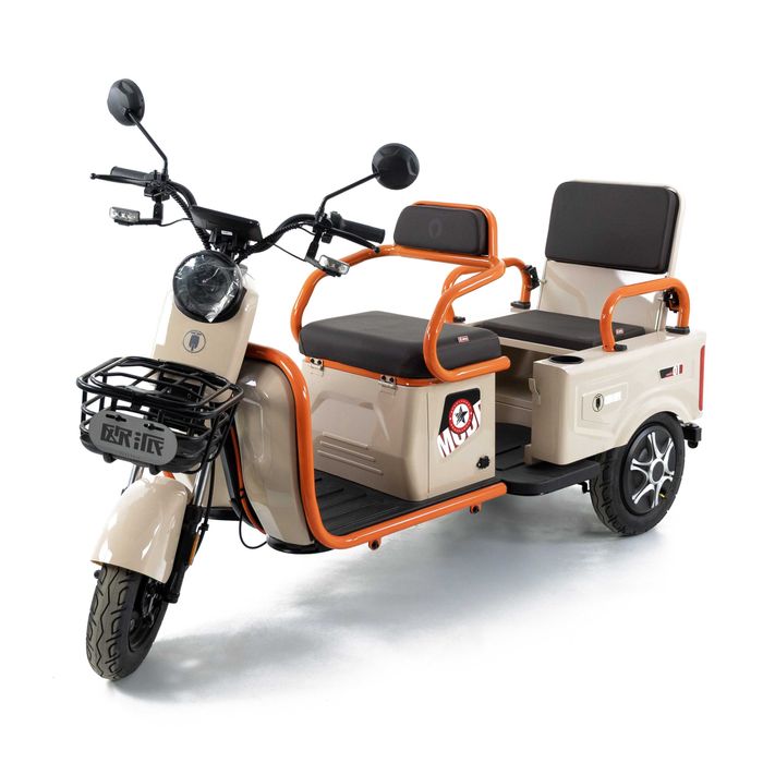 Triciclu Electric Baterii Pb-acid 60V/20Ah; Putere motor 500W/48V
