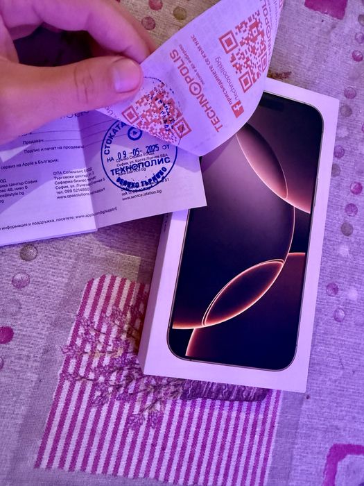 Като нов Iphone 16 pro max desert titan 256 gb