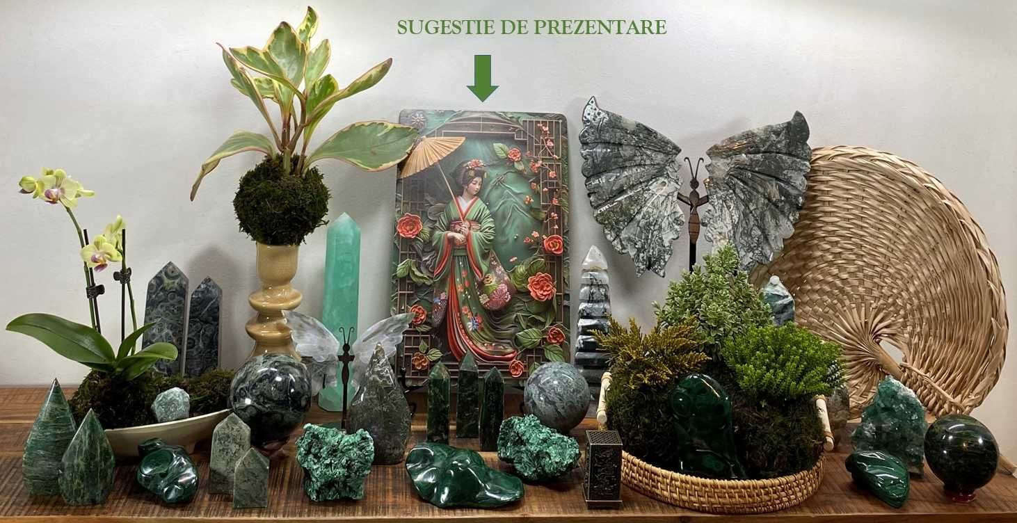 Cristale/Minerale - Decoratiune din metal (aluminiu)