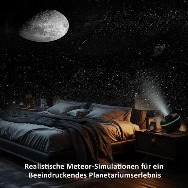 Proiector cer înstelat Ainael, planetariu LED cu meteoriți + 12 filme
