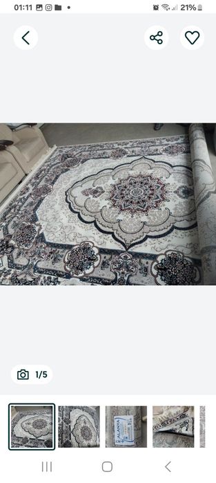 SAG Гилам 3×2  2.5×5   3×7  3×5 сотилади холати яхши