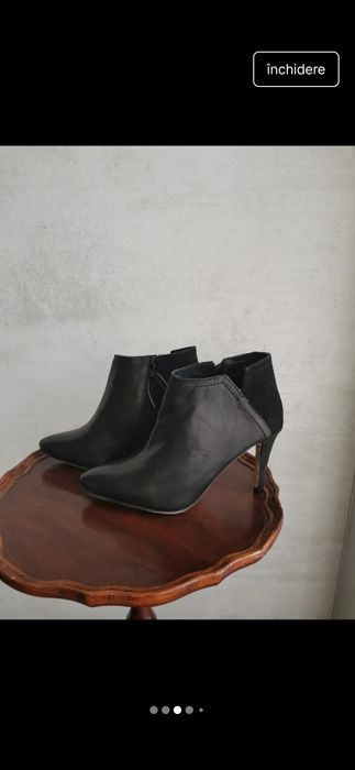 Botine piele Esmara piele naturala 39 noi