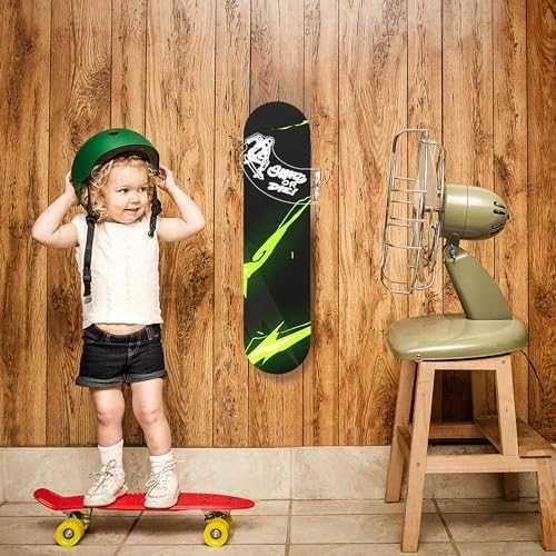 Нова Луминесцентна Стойка за Скейтборд с LED Светлини и USB Захранване