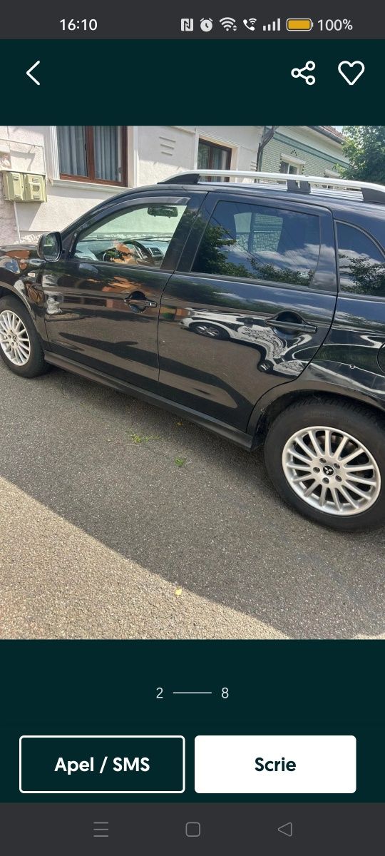 Mitsubishi ASX 1.6 benzina+gpl