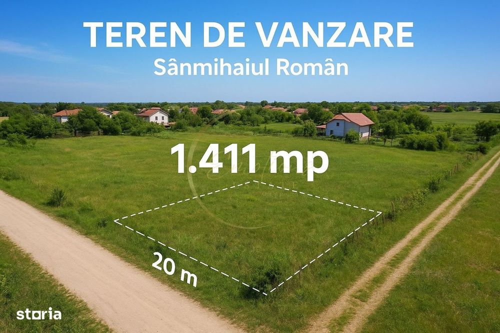 COMISON 0% | Teren intravilan - Sanmihaiul Român