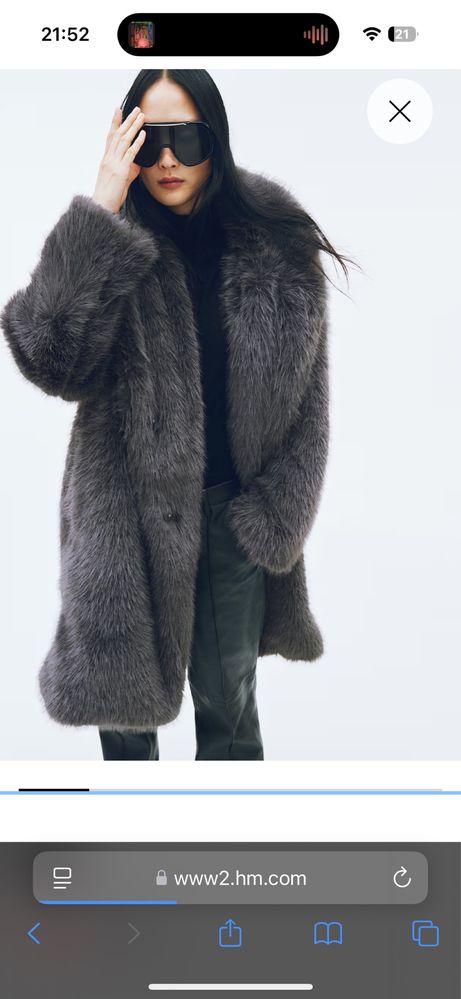 Палто Faux fur от H&M