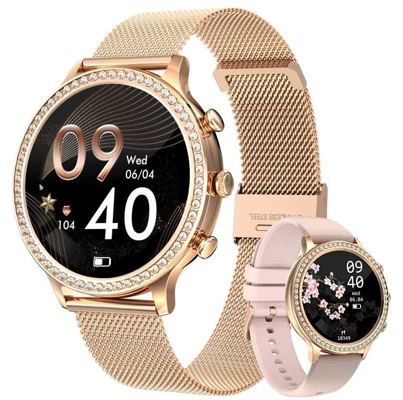 Smartwatch LIGE pentru femei I70, Asistenta vocala + o curea NOU