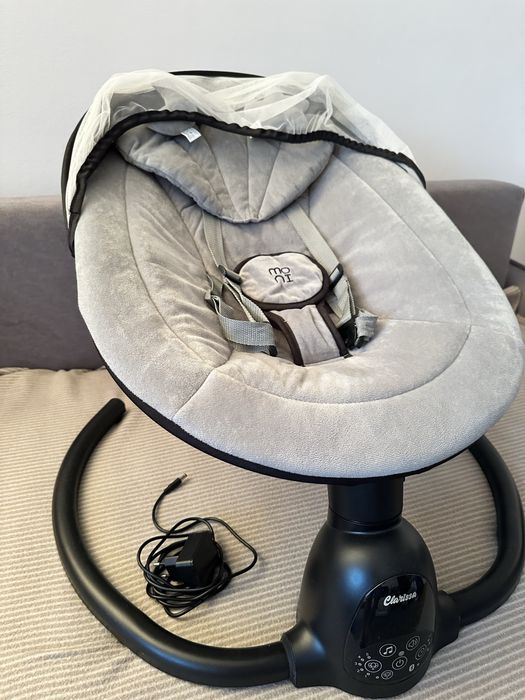 Leagăn Electric Bebelusi Moni Clarissa – Gri