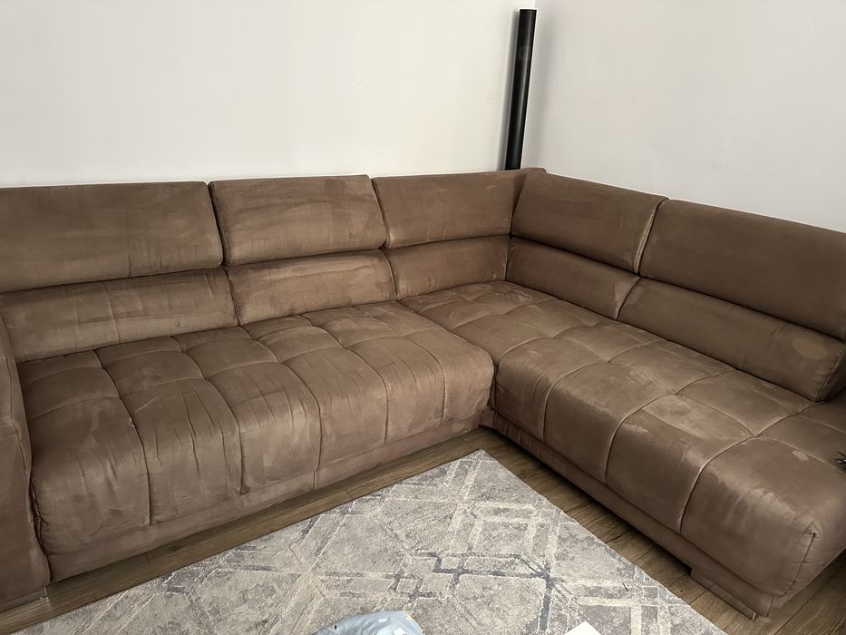 Coltar din piele alcantara