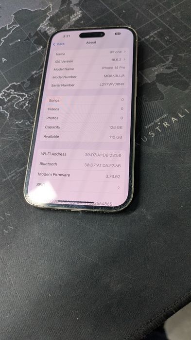 iPhone 14 pro yaxshi holatda uzimei o'tgan 128g  xotira esim