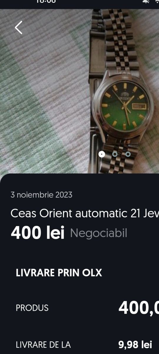 Ceas orient automatic+alteke