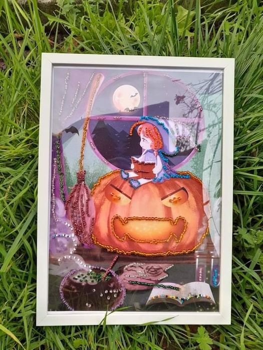 Tablou Halloween   aplicatii margele