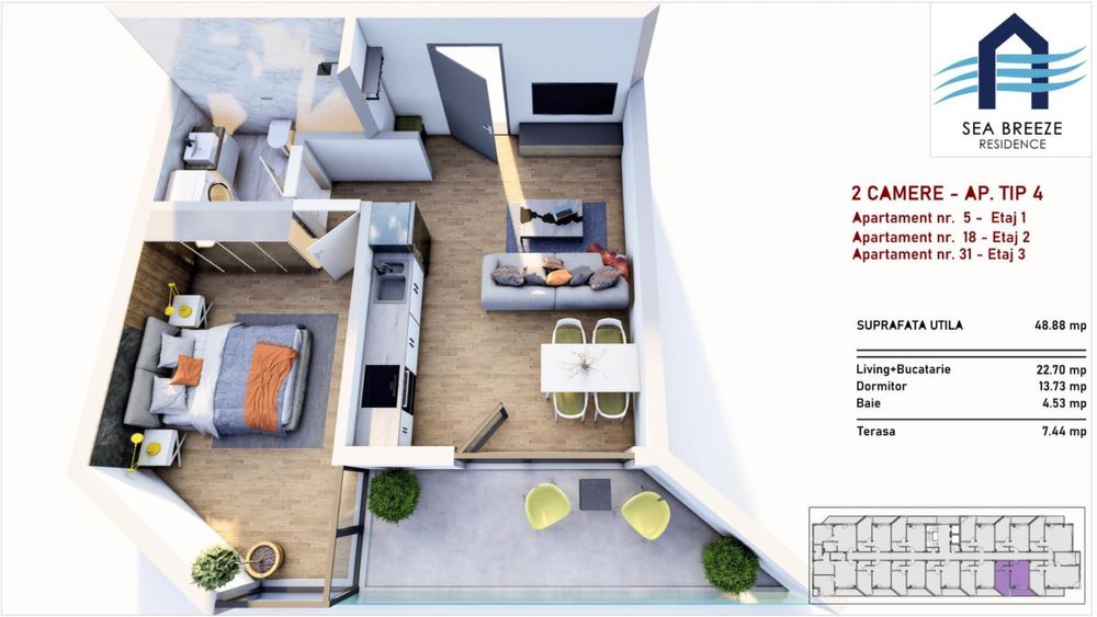 Rate 3 ani | Ansamblu Nou Mamaia Nord | Apartamente la 2 pasi de plaja