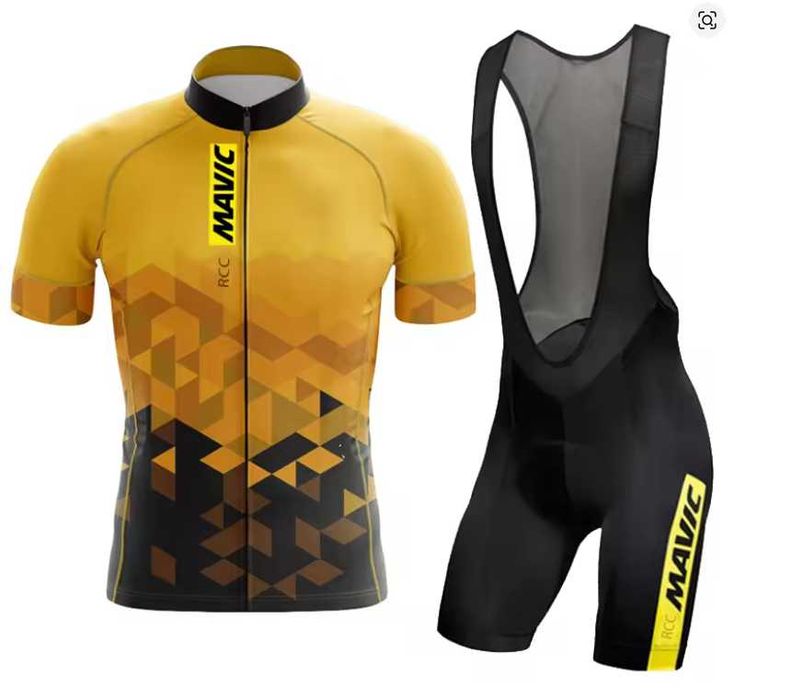 MAVIC Cycling Set Bike Uniform Summer Jersey  Bicycle Wear Breathable