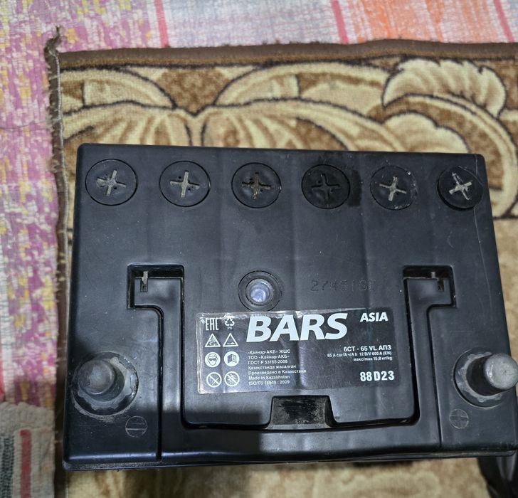 Продам аккумулятор барс 65А