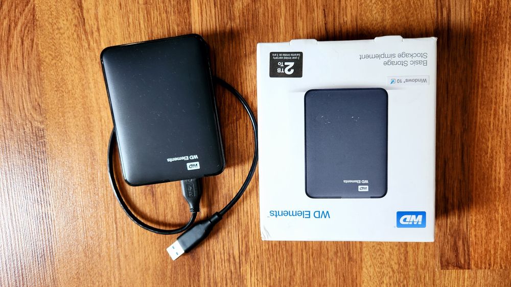 Hard disk portabil HDD extern WD Elements Portable, 2TB, 2.5", USB 3.0