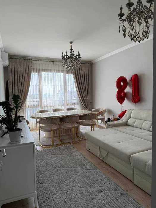 Просторная 3-комн квартира в OLMAZOR CITY с евро ремонтом, этаж 14/18