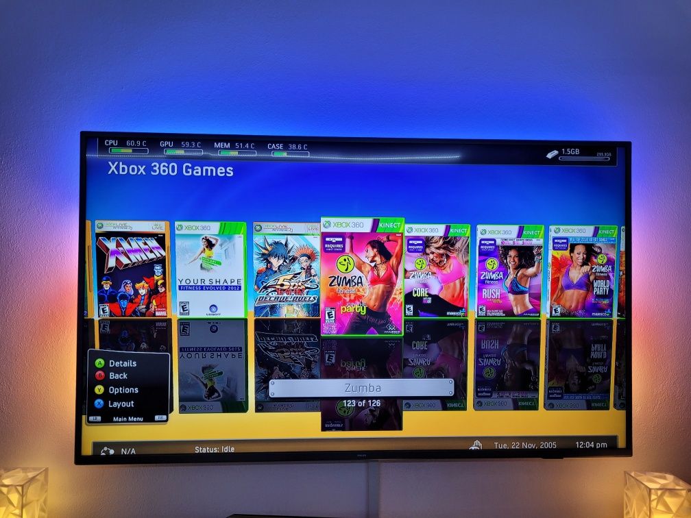 Xbox 360 Slim 80 Jocuri  Kinect cu Miscare Cadoul Perfect pt. Copii