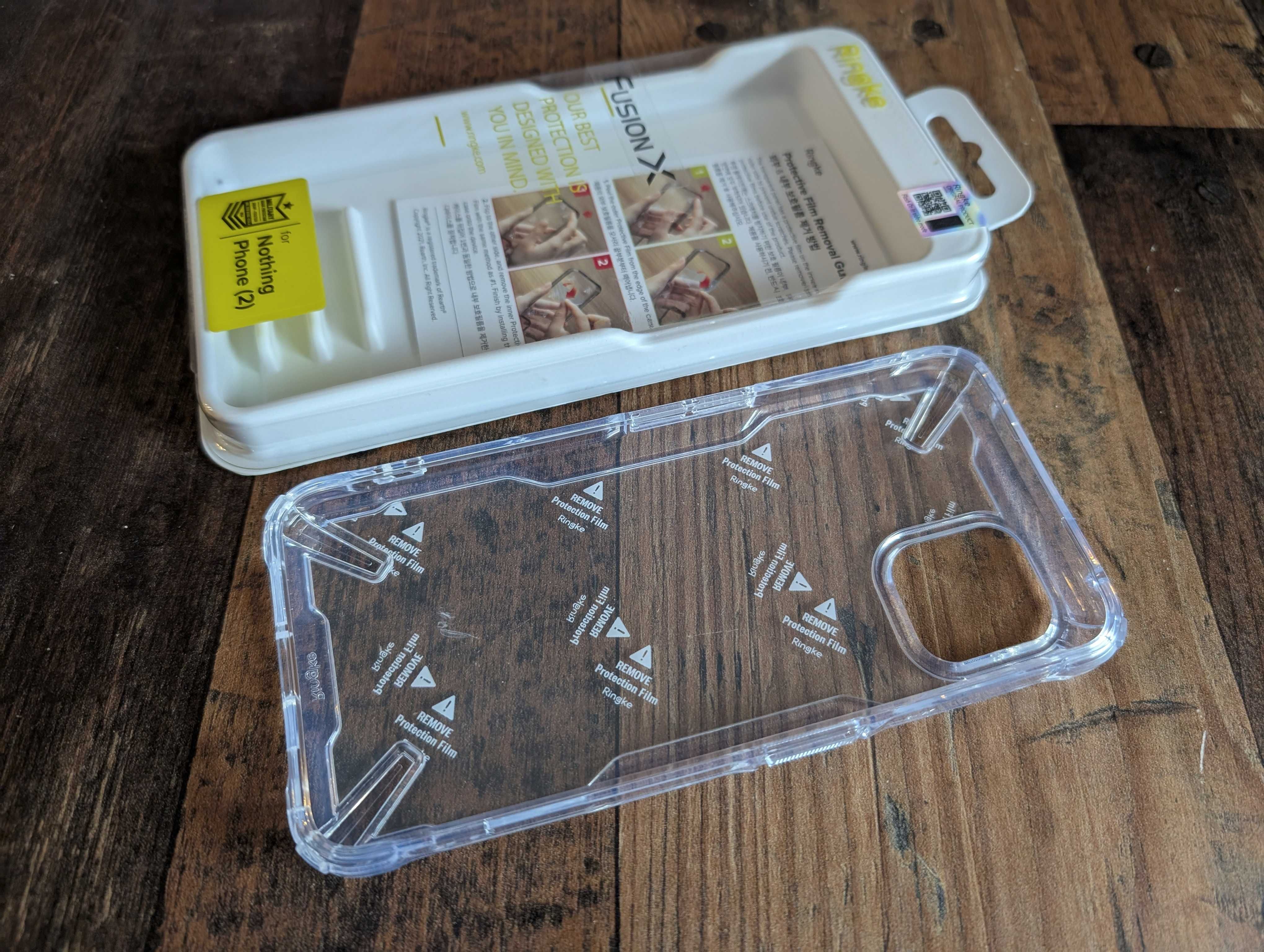 Калъф за Nothing Phone (2) Spigen Hybrid Smoked, Ringke Fusion X Clear
