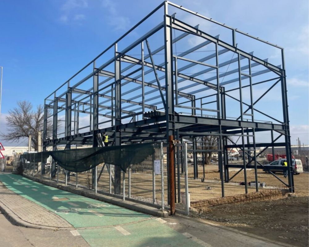 Construiesc hale si structuri metalice comform oricărui proiect