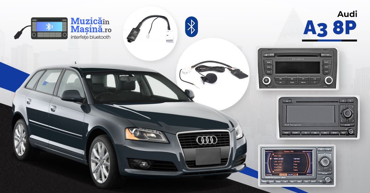 Interfata Adaptor Bluetooth Audi A3 (12 pini).