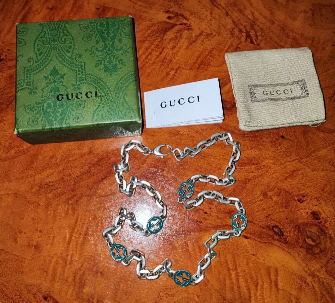 Colier Gucci Argint 925 Interlocking G Silver