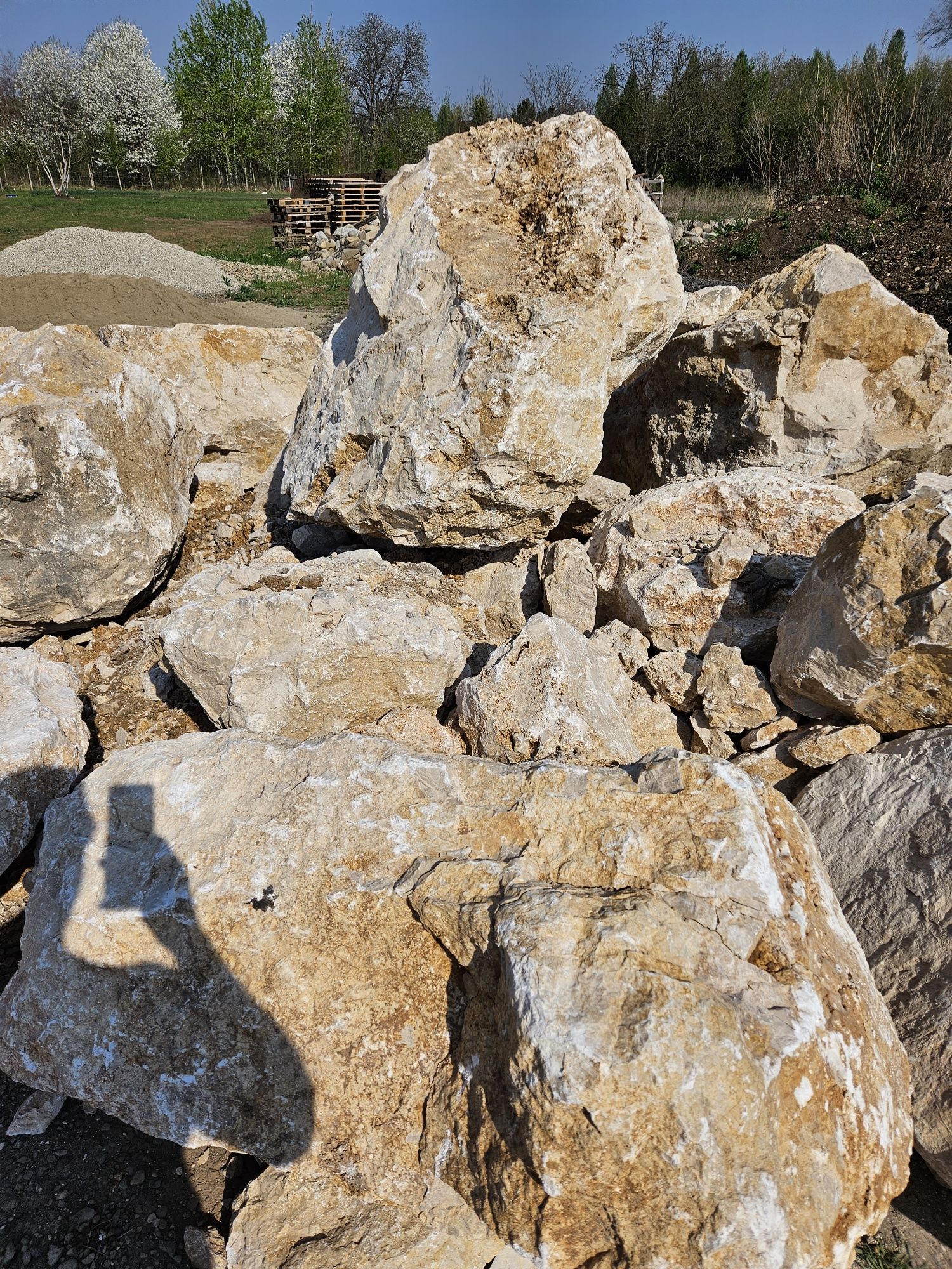 Piatra ,bolovani ornamentali de mari dimensiuni