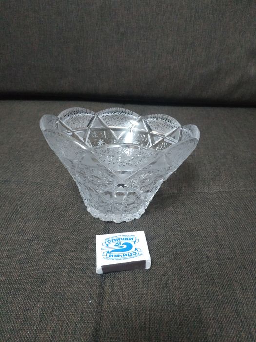 Ваза конфетница хрустальная,фруктовница