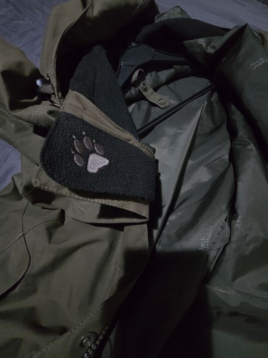 Jack wolfskin зелена парка