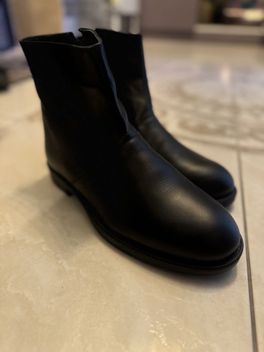 Зимние мужские натуральные сапоги