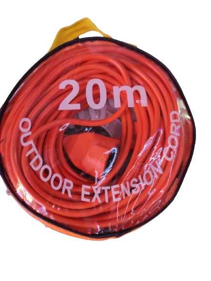 Оранжев удължителен кабел 10,20 и 30 метра