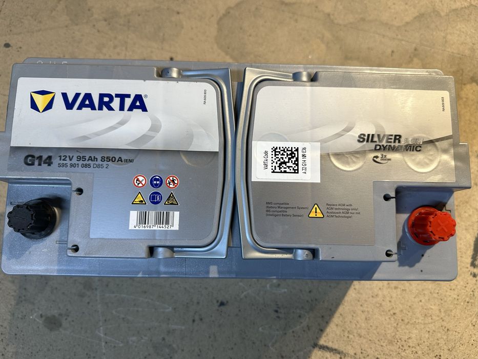 Аккумулятор  гелевый VARTA AGM 95 а/ч, 12 В.