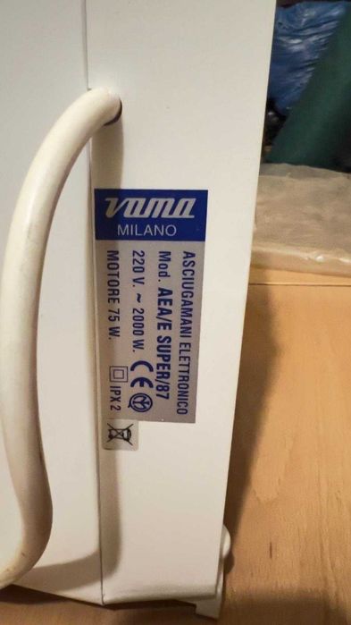 Uscator maini aer cald VAMA AEA/E Super 87 cu fotocelule