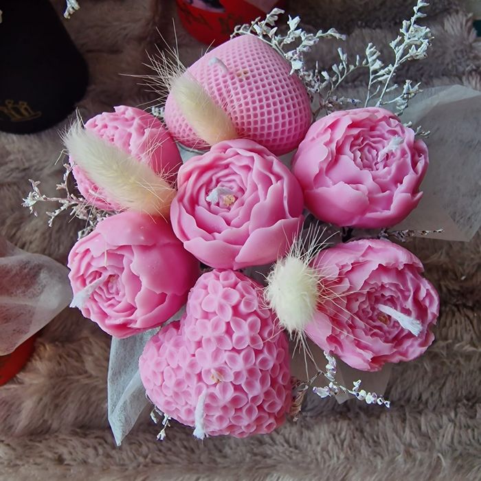 Buchet flori din ceara