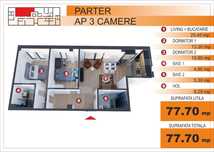 Comision 0%! Apartament 3 camere, EXCLUSIV in Blitz, zona Imparatul Tr