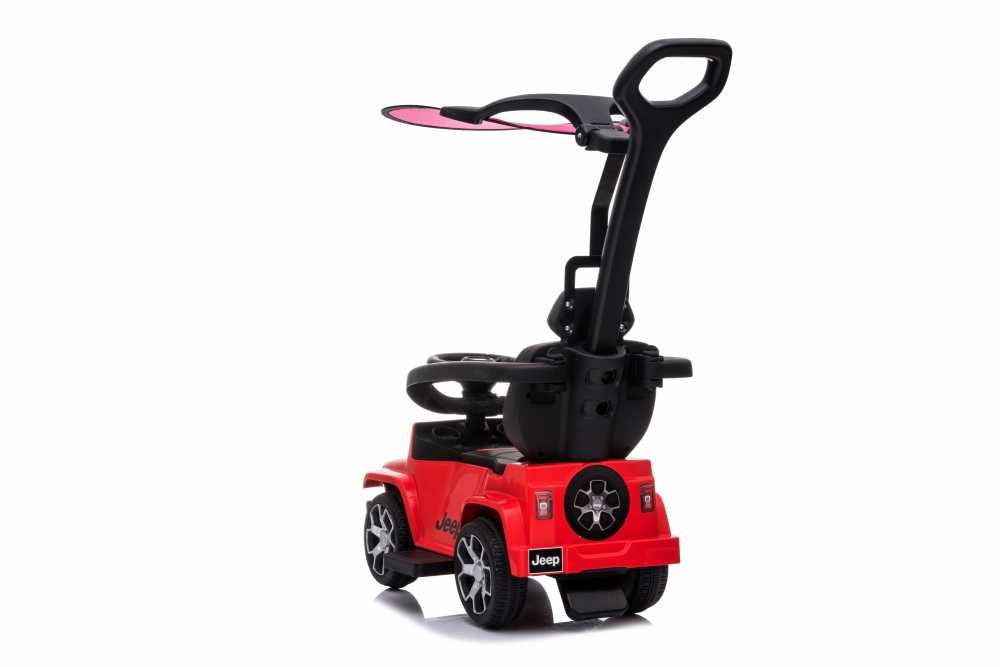 Masinuta fara pedale cu maner parental Jeep Wrangler