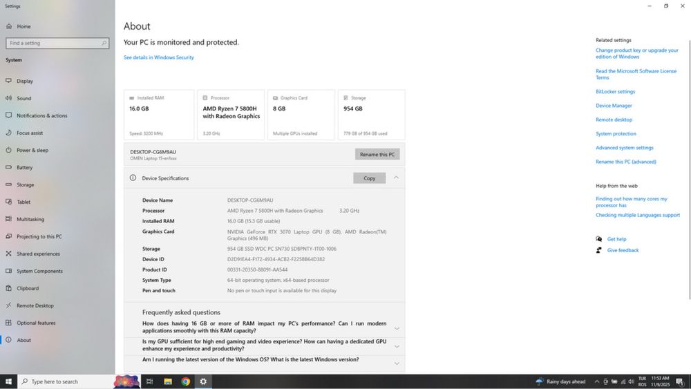 Gaming Laptop Omen 15