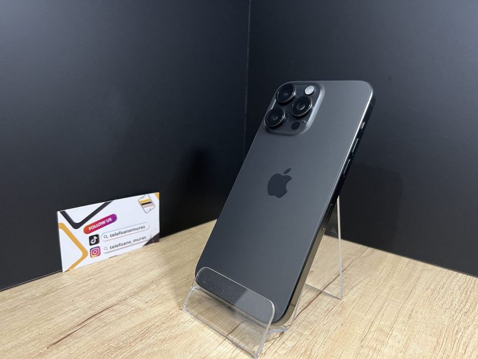 Iphone 15 Pro Max 256Gb Black Titanium Second-Hand Foarte Bun 3 ani ga