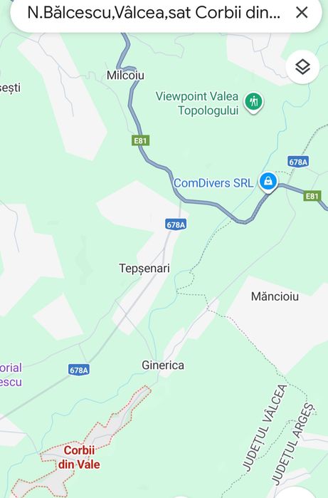 Terenuri Vâlcea-Valea Topologului/Lunca Oltului,locații superbe