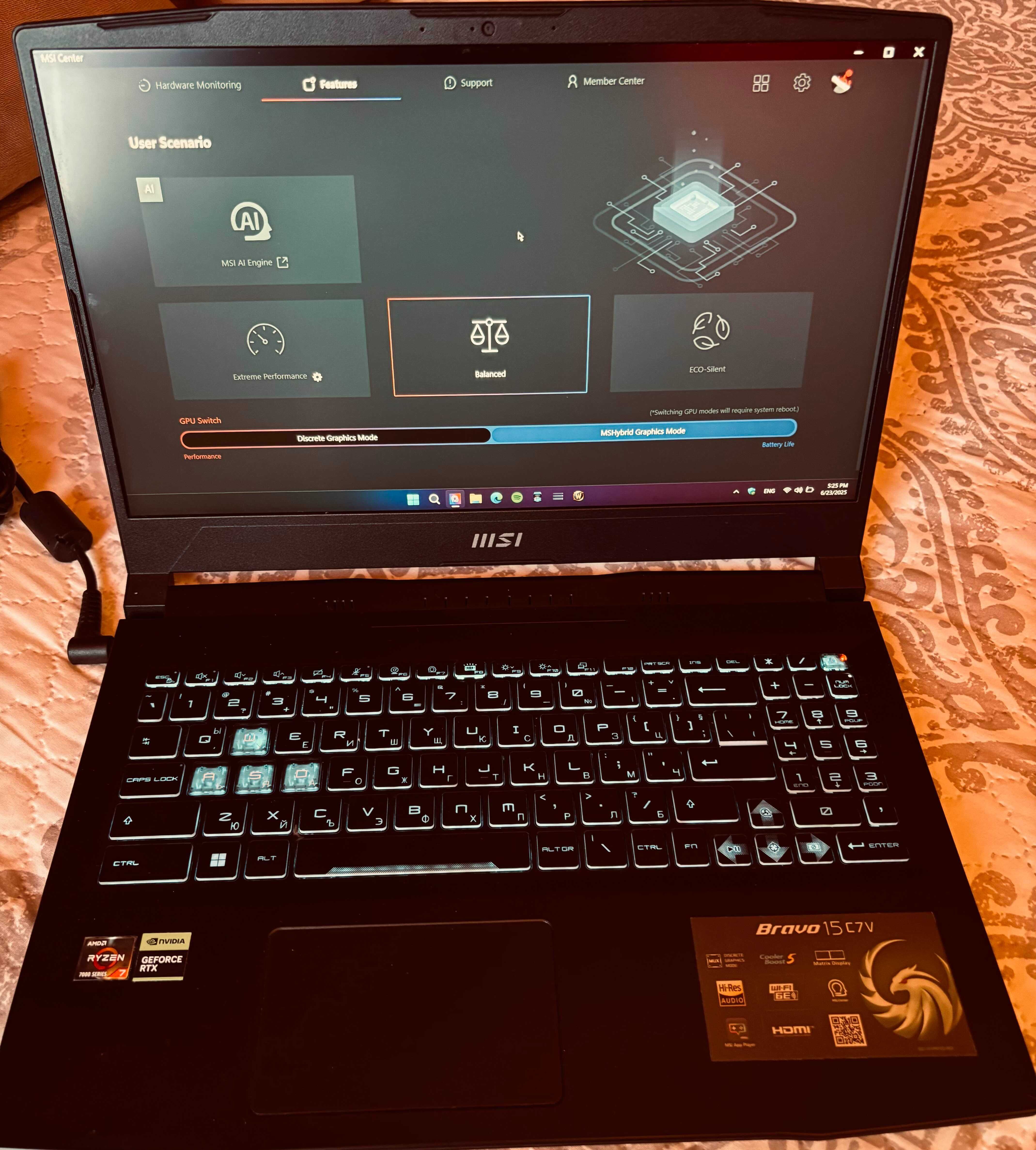 Геймърски Лаптоп MSI