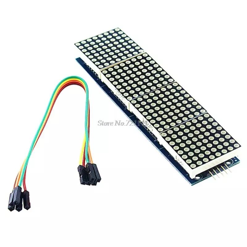 MAX7219 LED Microcontroller Dot Matrix Module Microcontroller 4 In One