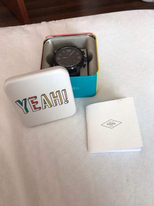 Ceas Fossil curea metalica