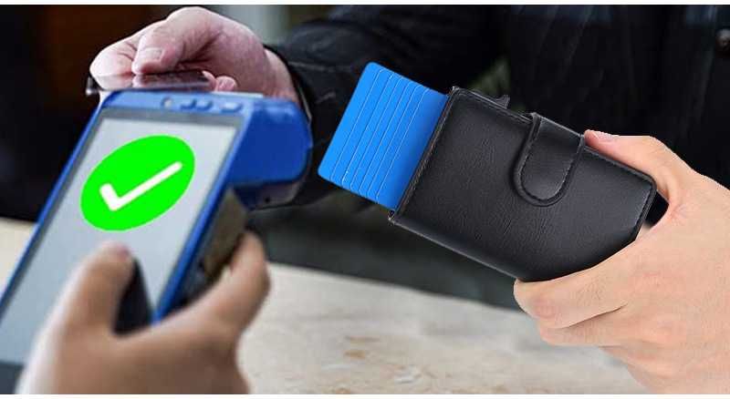 Портфейл с Rfid защита за кредитни ларти - картов държач