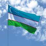 Флаг Узбекистана 200 см × 100 см Oʻzbekiston bayrogʻi 2 metrga 1 metr
