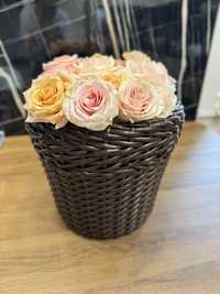 Кашпо для цветов на 12л плетеное из ротанга