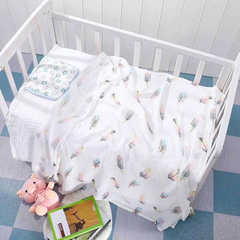 Детские муслиновые пеленки,2 слоя Bolaning muslin yo'rgaklar,2 qavatli