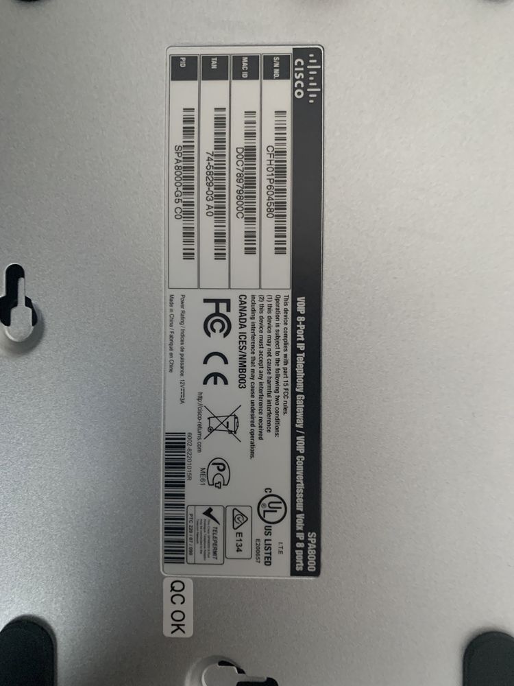 Cisco SPA8000 VoIP шлюз
