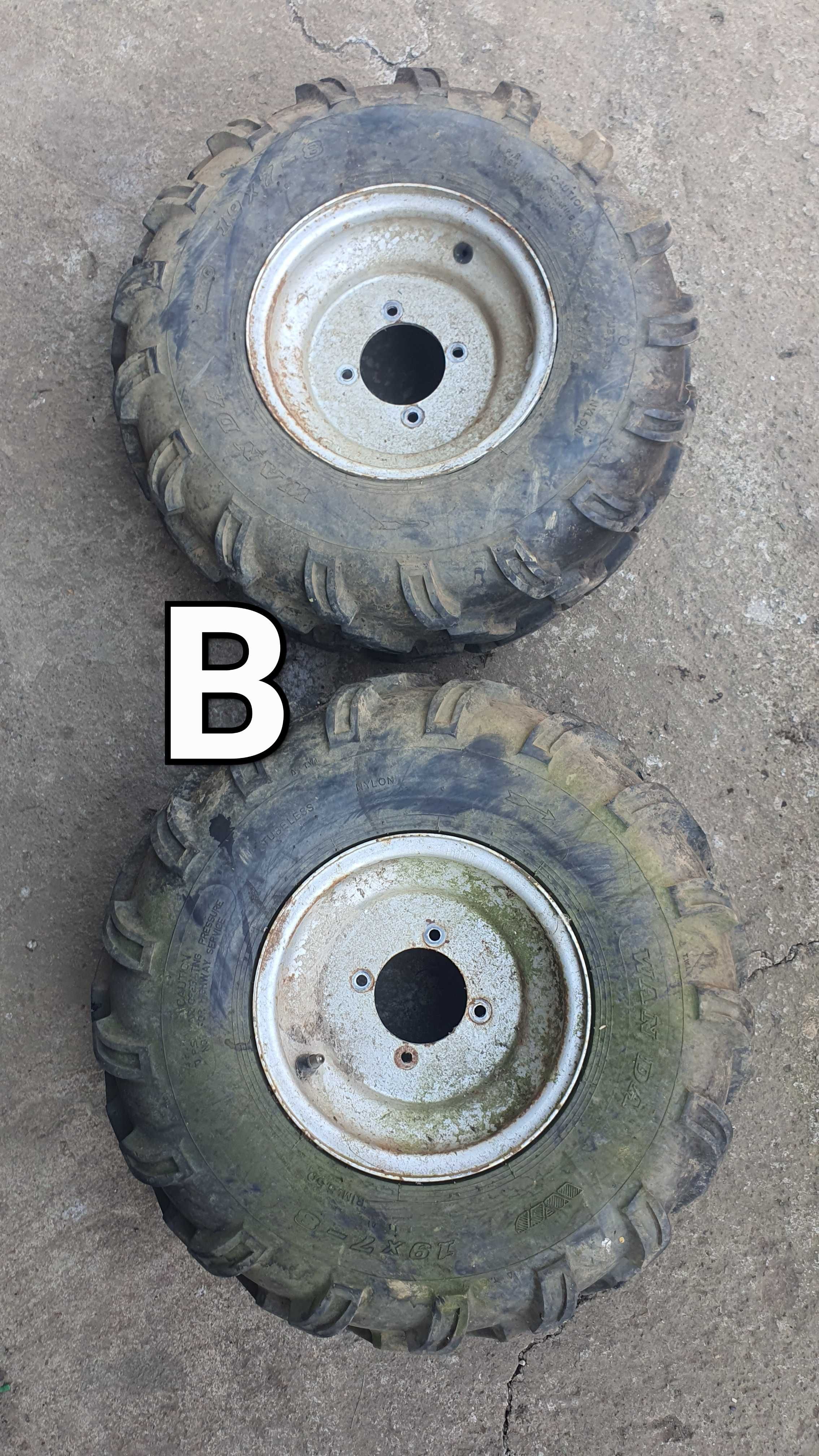 SET 2 BUC-Atv-18x9.50-8    19x7-8 Jante Anvelope Roți Cauciuc ATV-Quad