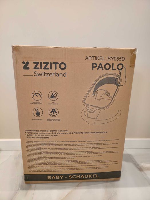 Нов Бебешки шезлонг ZIZITO, Paolo, Вибриращ, бежов