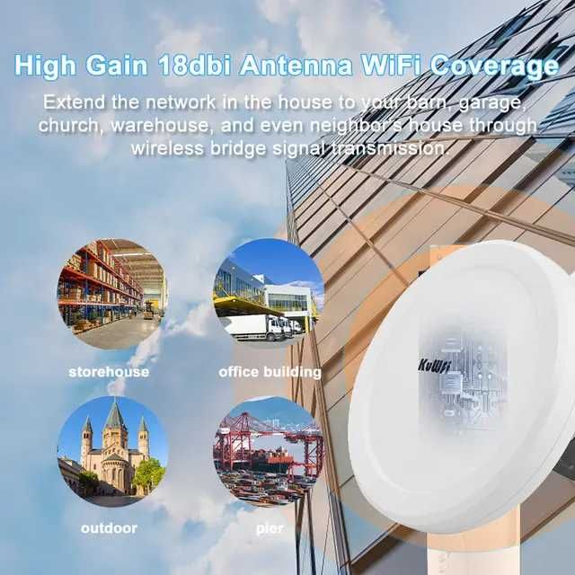 900Mbps 3-5KM Outdoor Wireless Wifi Bridge 5.8G